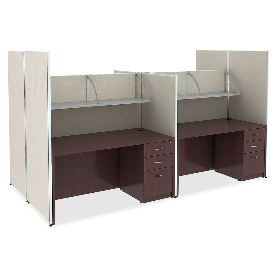Lorell Essentials Left Peninsula Desk Box 1 of 2 - 59551