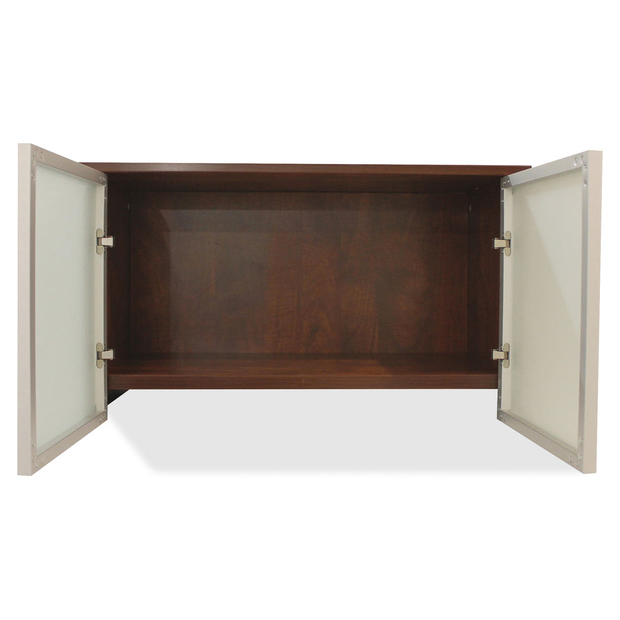 Lorell Wall-Mount Hutch Frosted Glass Door - 59576