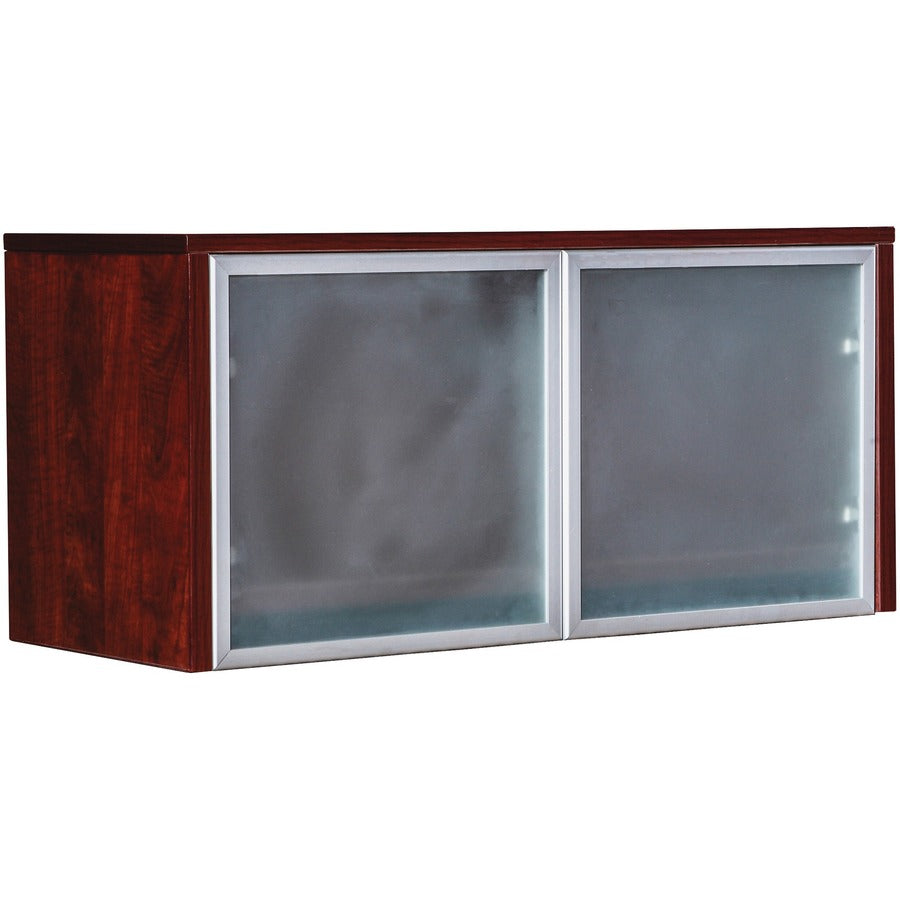 Lorell Wall-Mount Hutch Frosted Glass Door - 59576