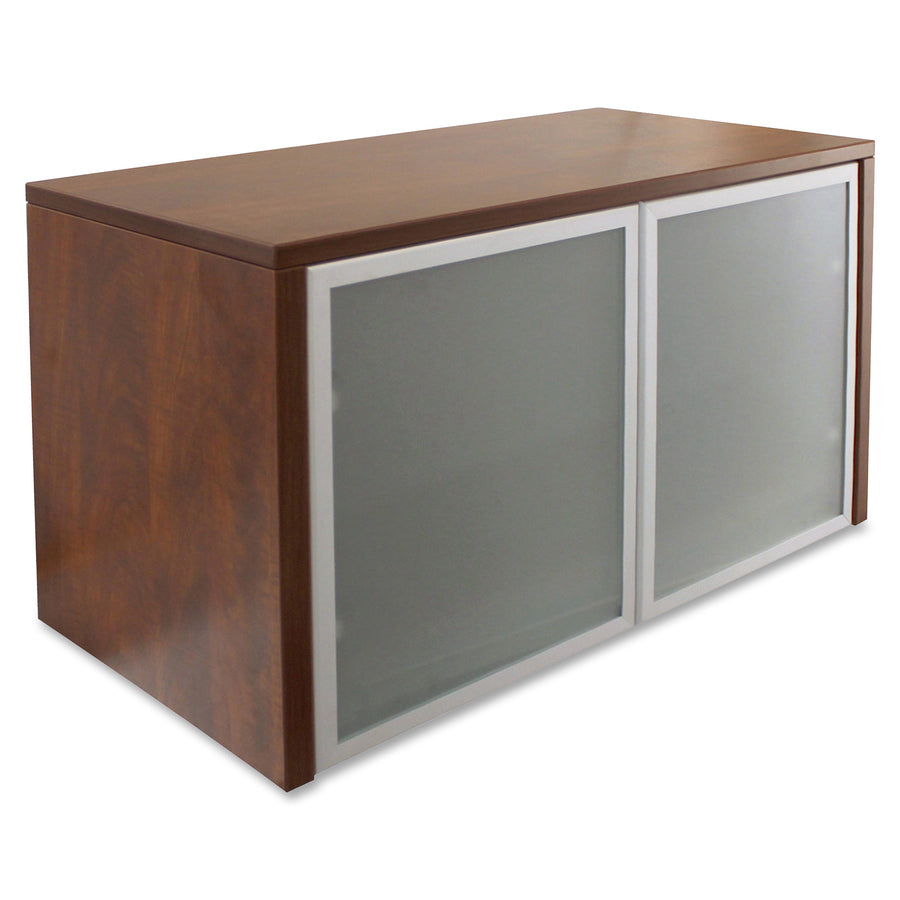 Lorell Wall-Mount Hutch Frosted Glass Door - 59576