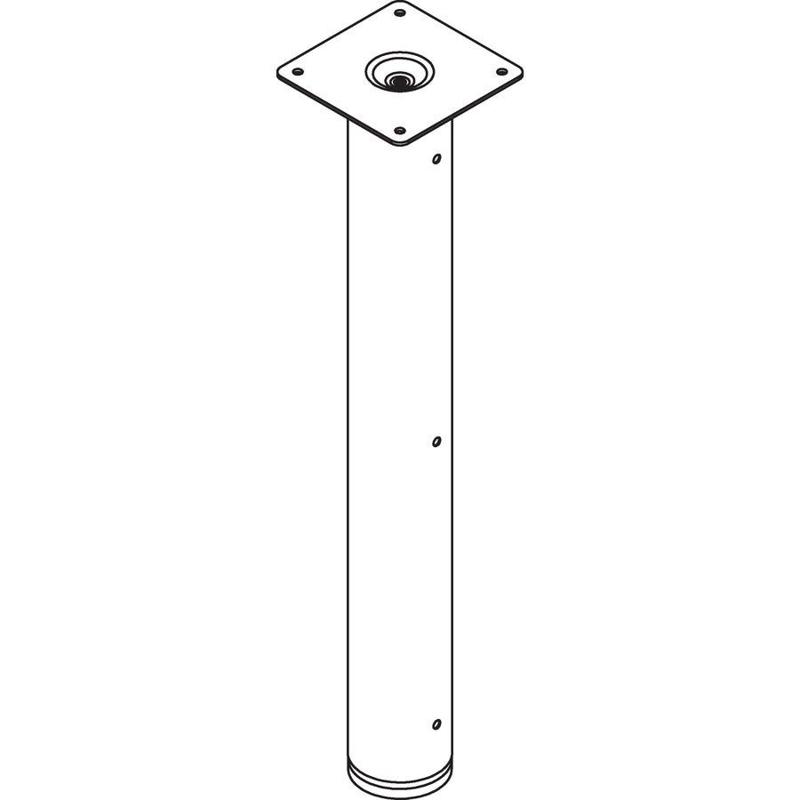 Lorell Essentials Laminate Furniture Peninsula Post For Peninsula Desk (Box 2 of 2) - 59578