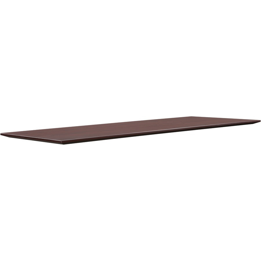 Lorell Electric Height-Adjustable Mahogany Knife Edge Tabletop - 59613