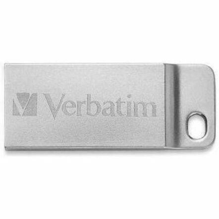 Verbatim 16GB Metal Executive USB Flash Drive - Silver - 98748