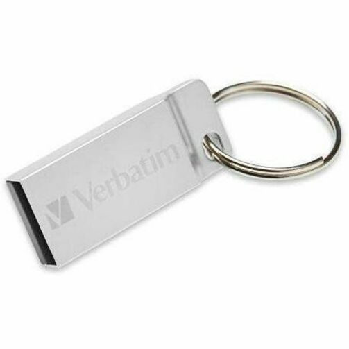 Verbatim 16GB Metal Executive USB Flash Drive - Silver - 98748