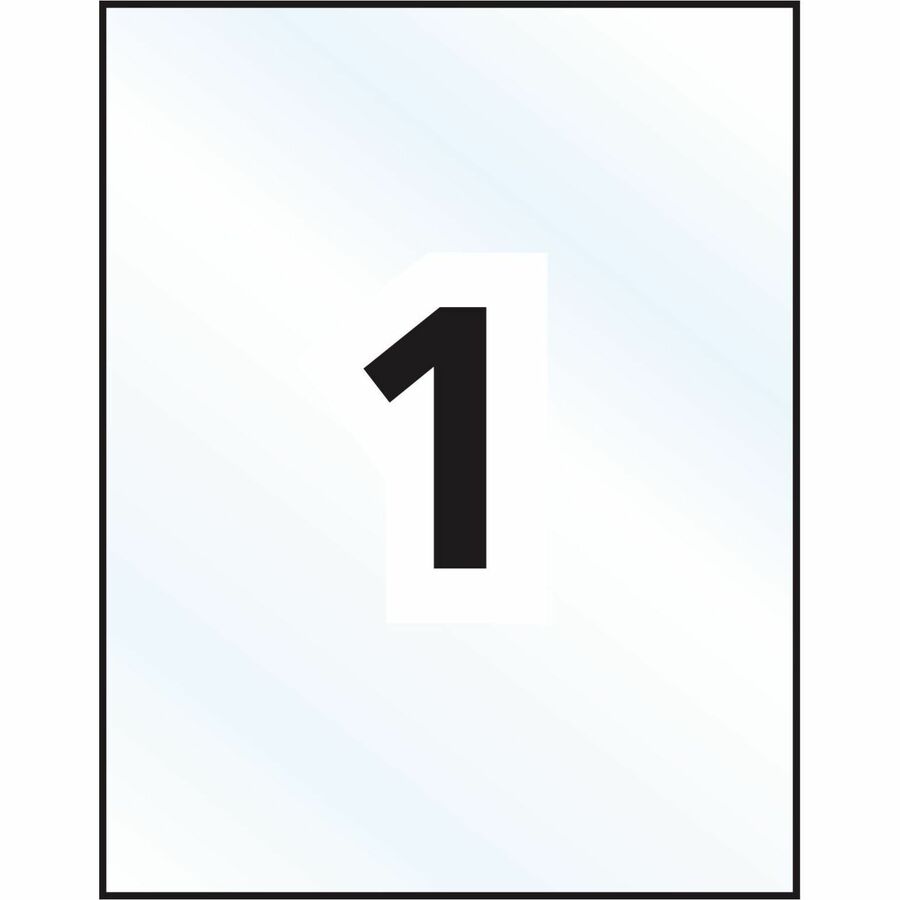 Avery® Rectangle Clear Labels8-1/2" x 11" , for Laser/Inkjet Printers - 7665