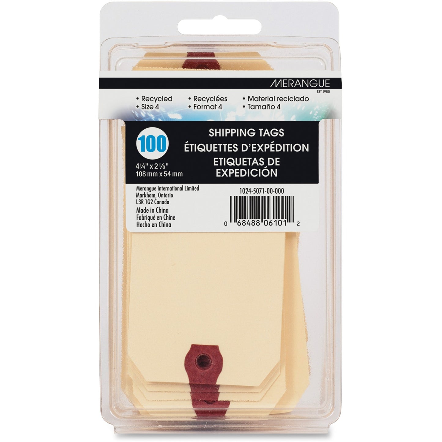 Merangue 10245071-00-000 Shipping Tag