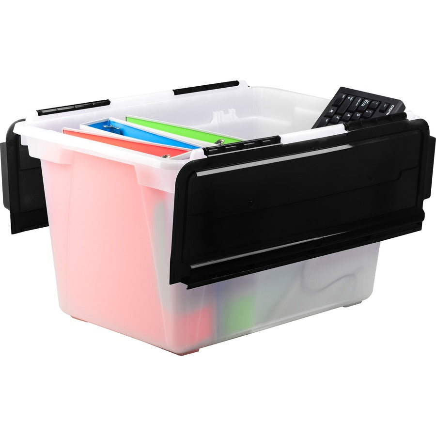 Storex Swing Top File Storage Tote - 00903U04C