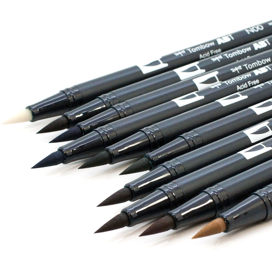 Tombow Dual Brush Art Pen 10-piece Set - Landscape Colours - 56169