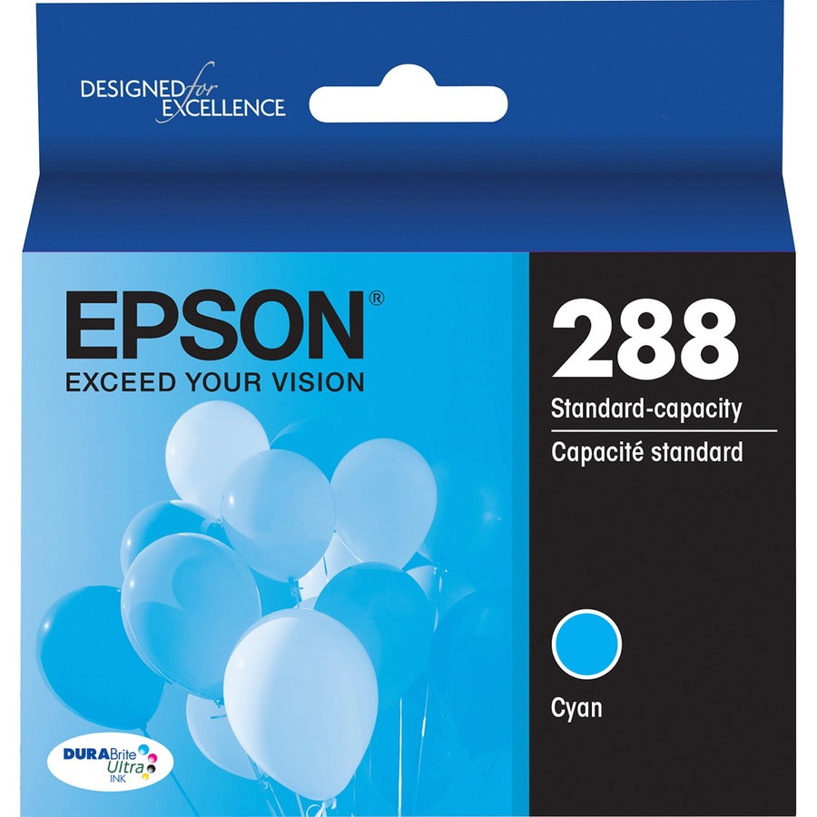 Epson DURABrite Ultra T288 Original Standard Yield Inkjet Ink Cartridge - Cyan - 1 Each - T288220-S