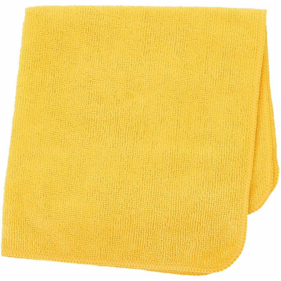 Rubbermaid Commercial HYGEN r-40 Recycled Microfiber Cloths, 16"x16" , Yellow - 1820580