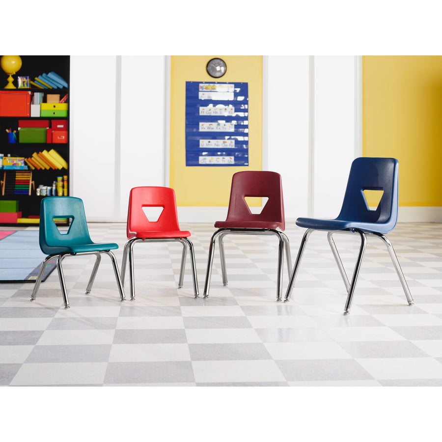 Lorell 18" Seat-height Student Stack Chairs - 99892