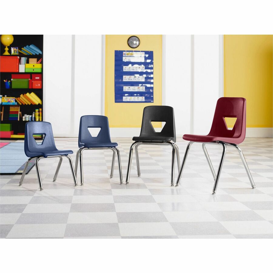 Lorell 18" Seat-height Student Stack Chairs - 99892