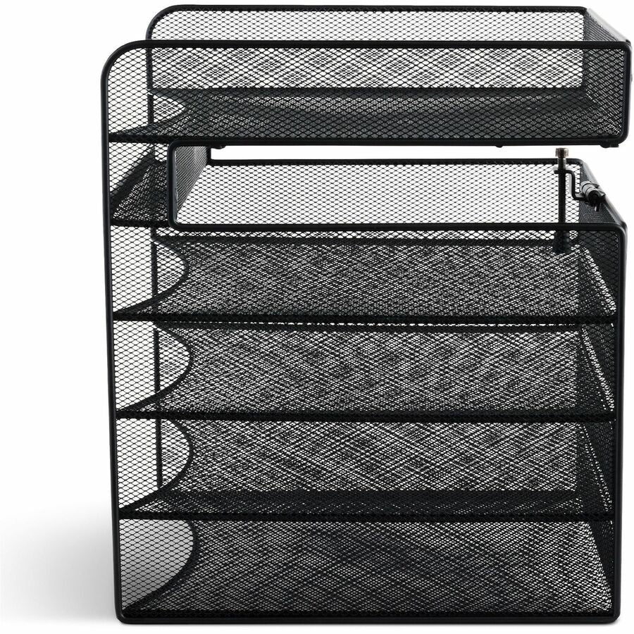 Safco Onyx Horizontal Hanging Desktop Storage - 3240BL