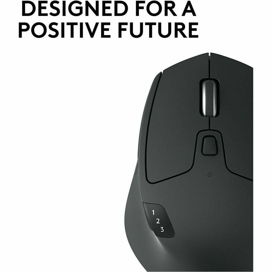 Logitech M720 Triathlon Multi-Device Wireless Mouse, Bluetooth, USB Unifying Receiver, 1000 DPI, 8 Buttons, 2-Year Battery, Compatible with Laptop, PC, Mac, iPadOS - Black - 910-004790
