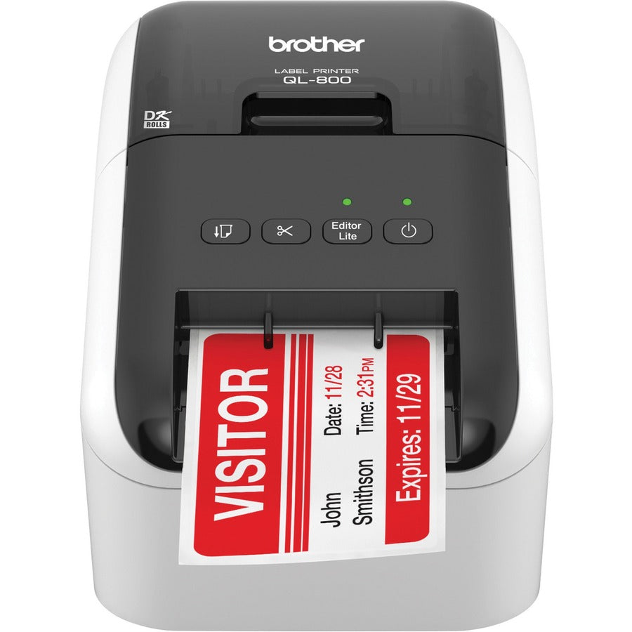 Brother QL800 Direct Thermal Printer - Two-color - Label Print - USB - QL800