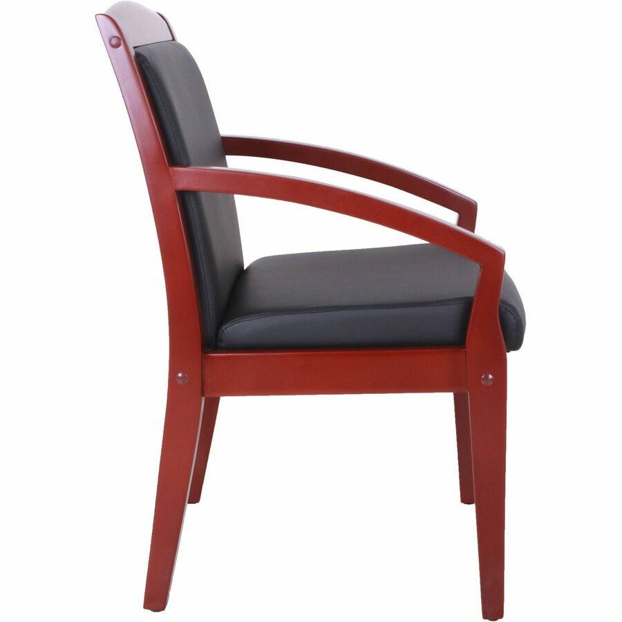 Lorell Sloping Arms Wood Frame Guest Chair - 20020