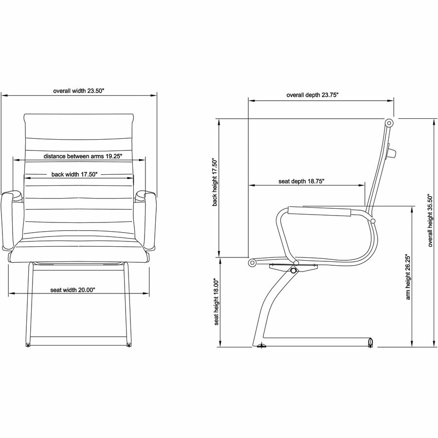 Lorell Modern Guest Chairs - 59504