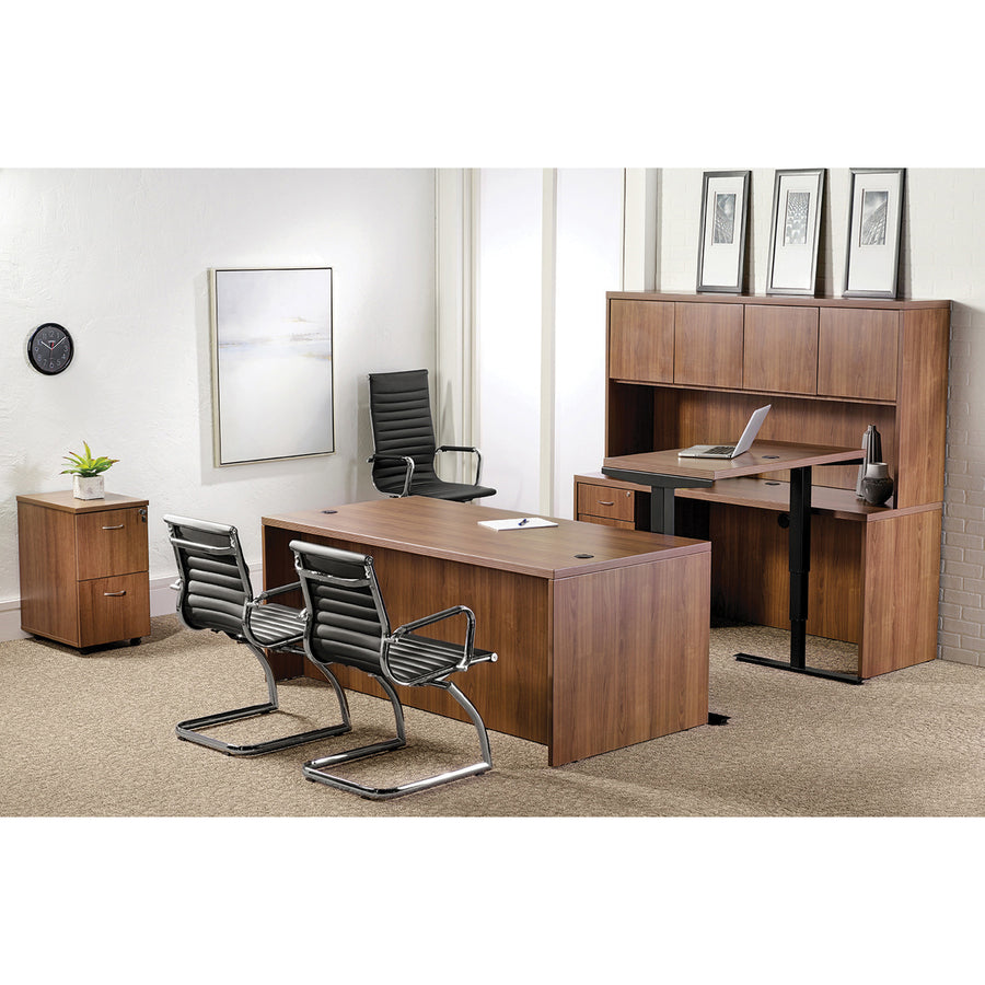 Lorell Essentials Series Peninsula Desk Box 1 of 2 - 69959