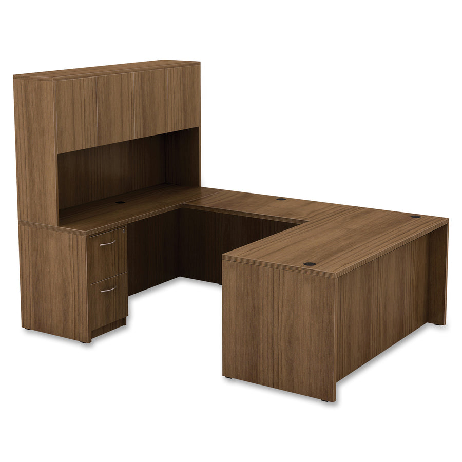 Lorell Essentials Series Peninsula Desk Box 1 of 2 - 69959