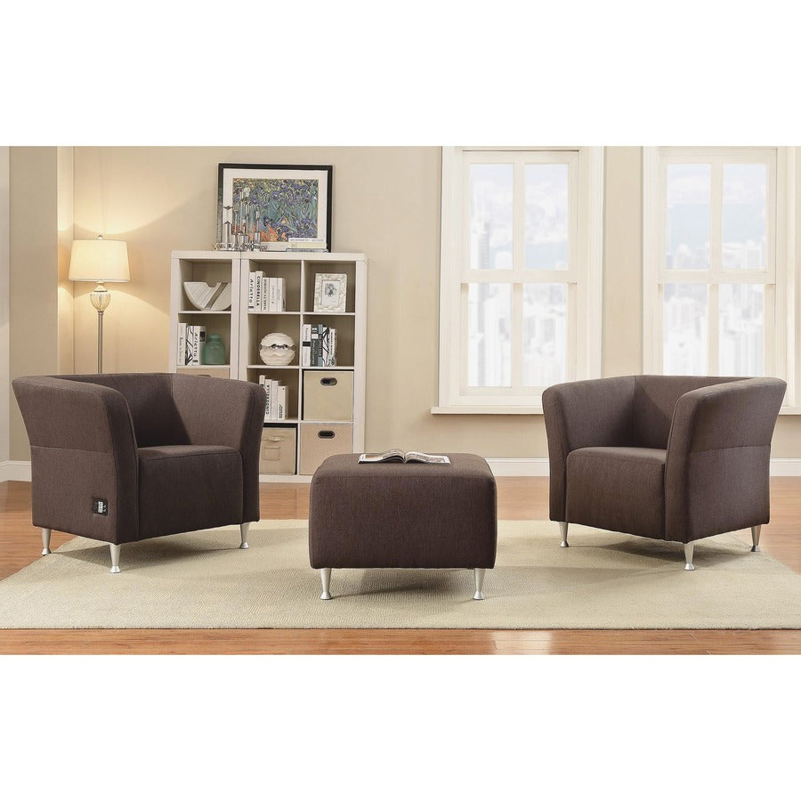 Lorell Fuze Modular Series Square Lounge Chair - 86910