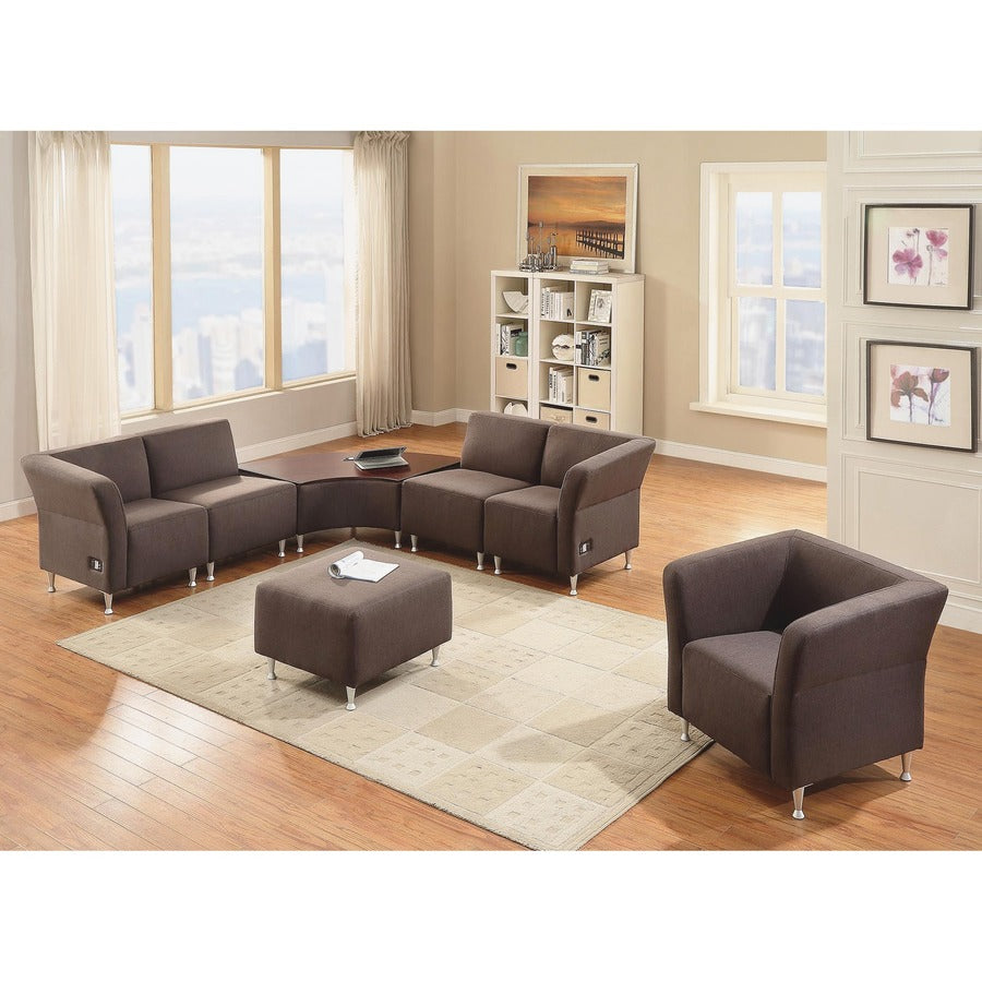 Lorell Fuze Modular Series Square Lounge Chair - 86910