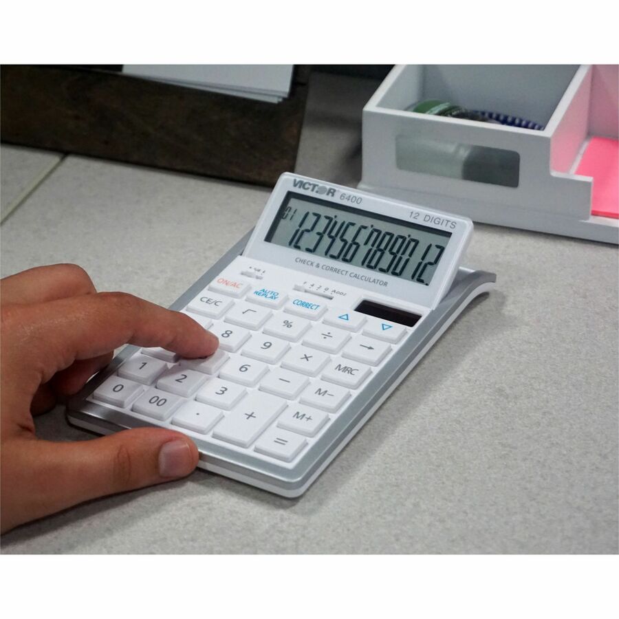 Victor 12-Digit Check and Correct Desk Calculator - 6400