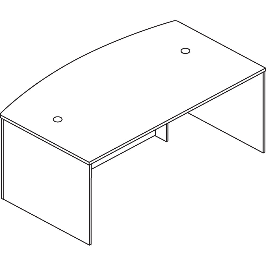 HON Bow Front Desk Shell, 72"W - BL2111BFA1