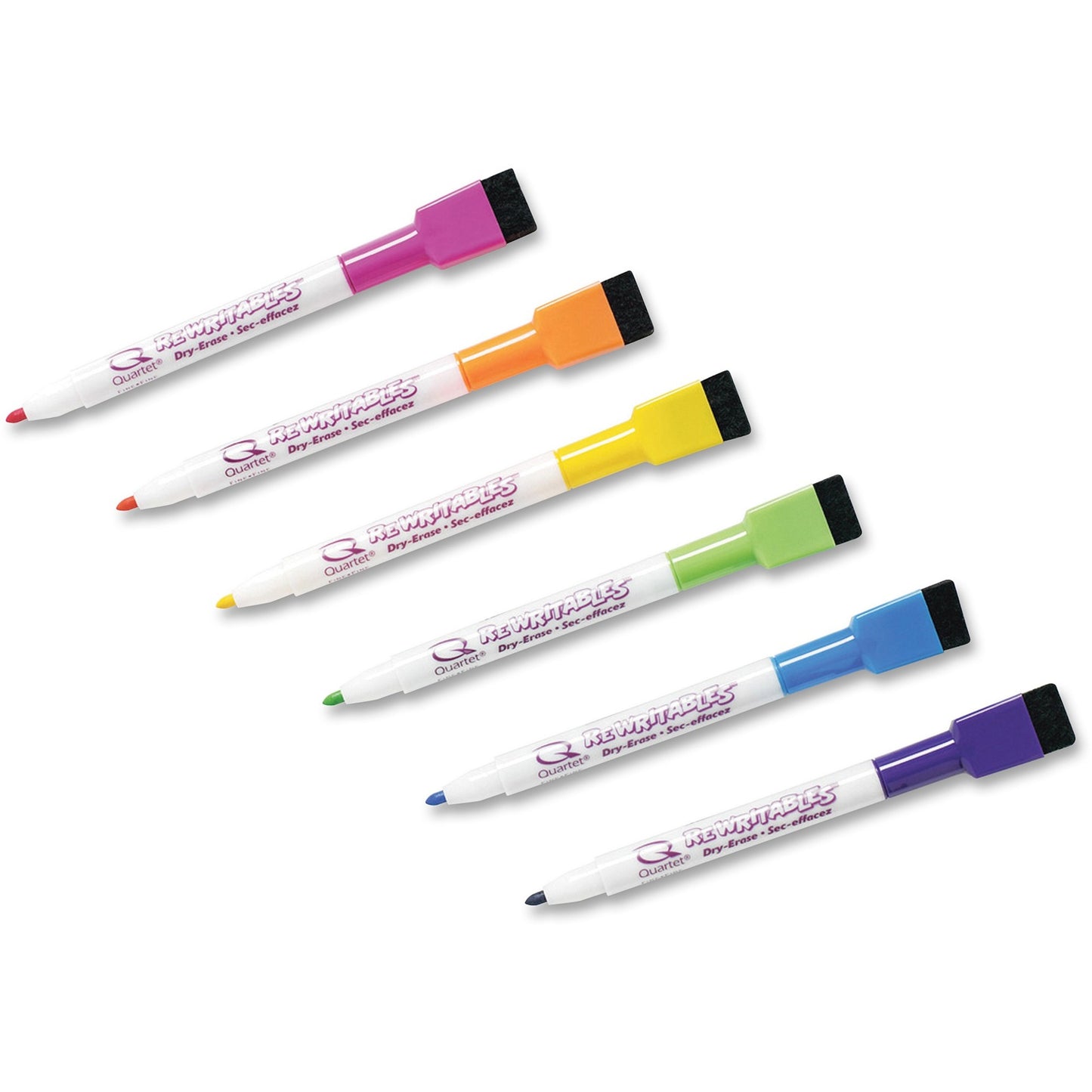 Quartet ReWritables Mini Dry-Erase Markers, 6-pack, Screamers
