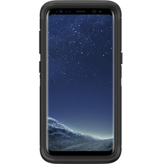 OtterBox Defender Rugged Carrying Case (Holster) Samsung Galaxy S8 Smartphone - Black - 77-54515