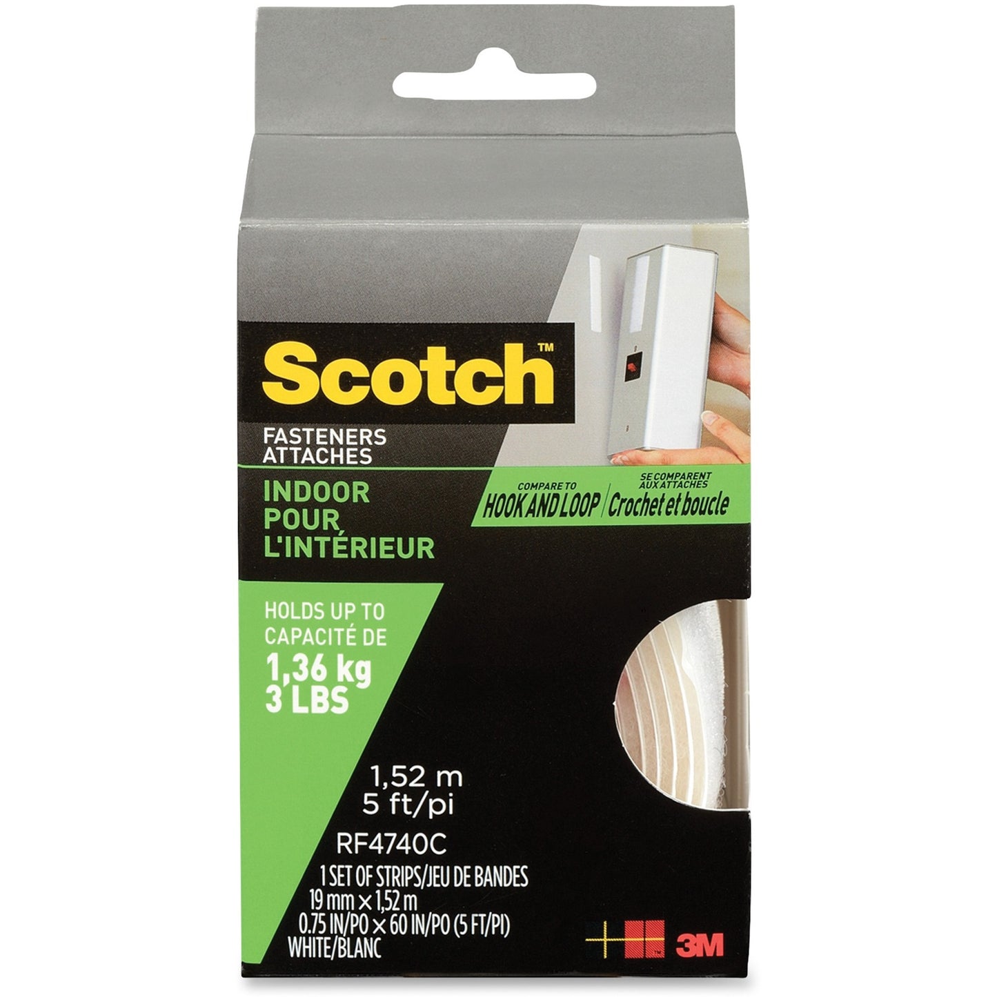 Scotch Indoor Hook/Loop Fasteners
