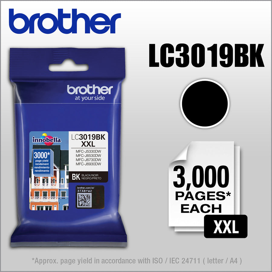 Brother Innobella LC3019BKS Original Inkjet Ink Cartridge - Black - 1 Each - LC3019BKS