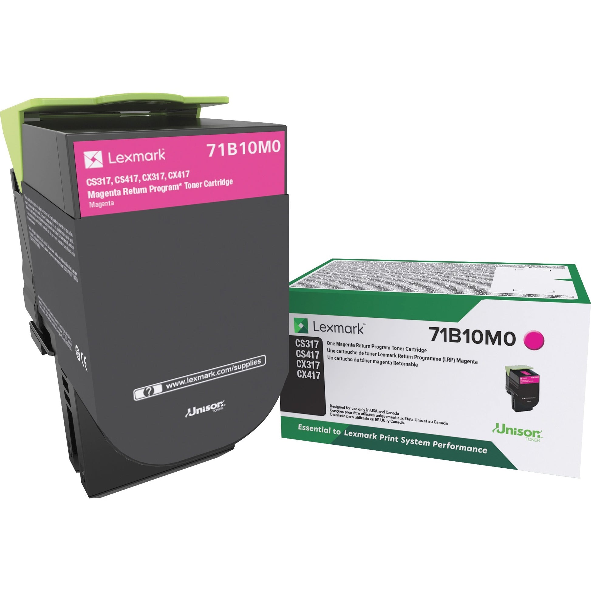 Lexmark Unison Original Laser Toner Cartridge - Magenta - 1 Each