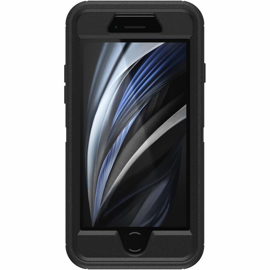 OtterBox Defender Rugged Carrying Case (Holster) Apple iPhone 7, iPhone 8, iPhone SE 2, iPhone SE 3 Smartphone - Black - 77-56603