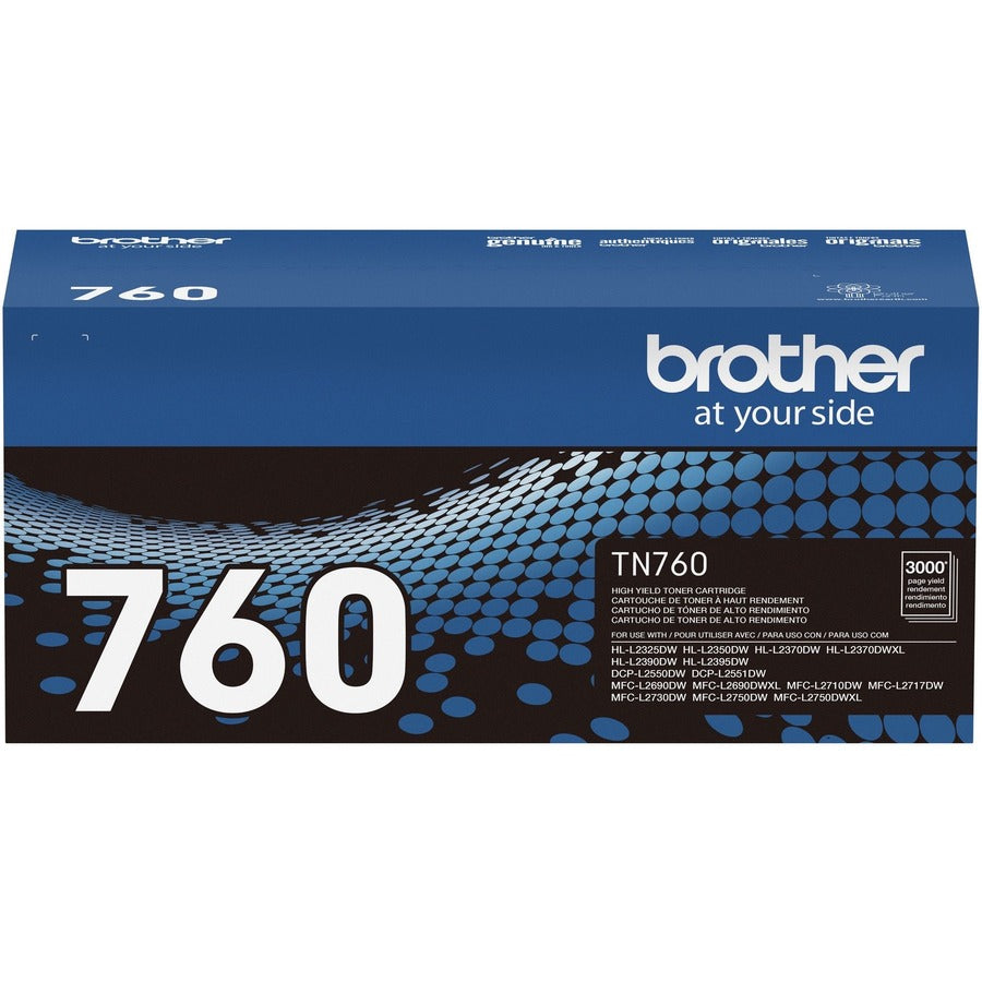 Brother TN-760 Original Toner Cartridge - Black - TN-760