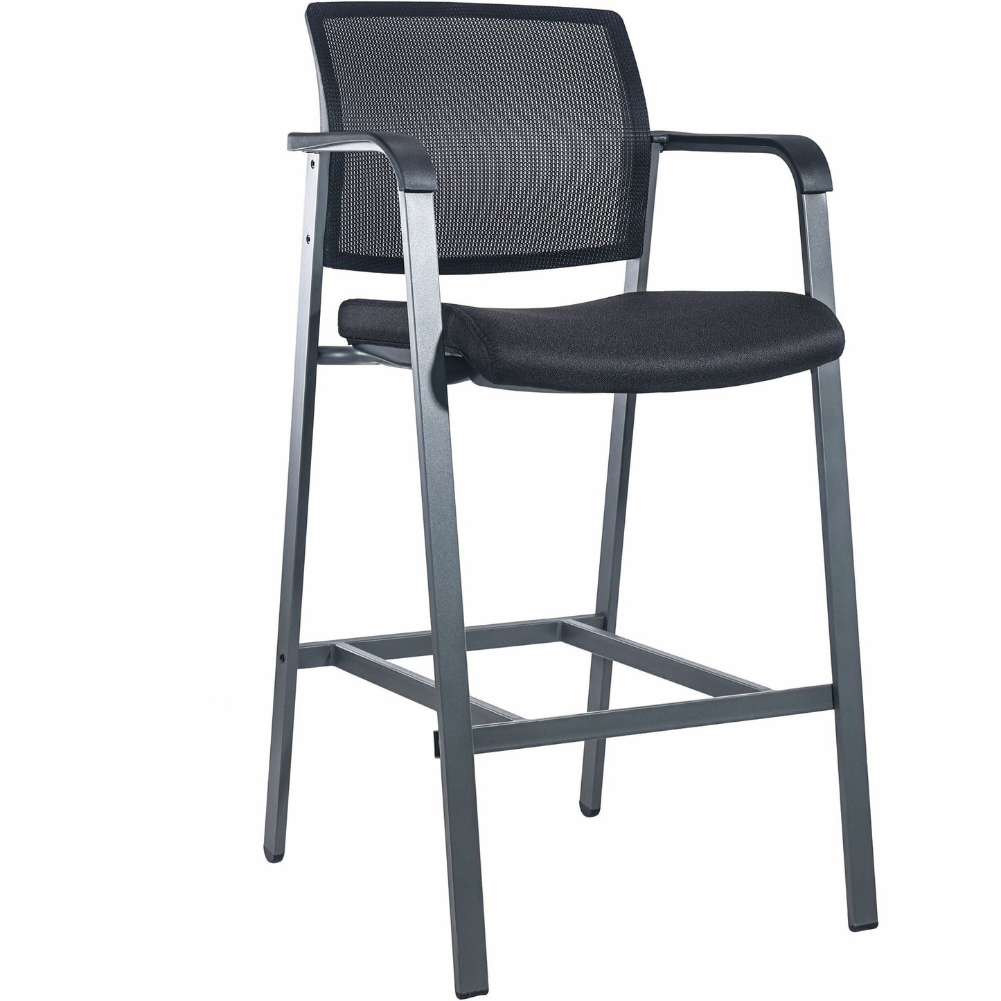 Lorell Mesh Back Guest Stool with Arms