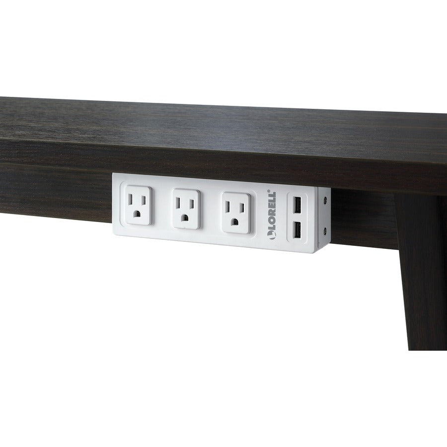 Lorell Under Desk AC Power Center with USB Charger - 33996