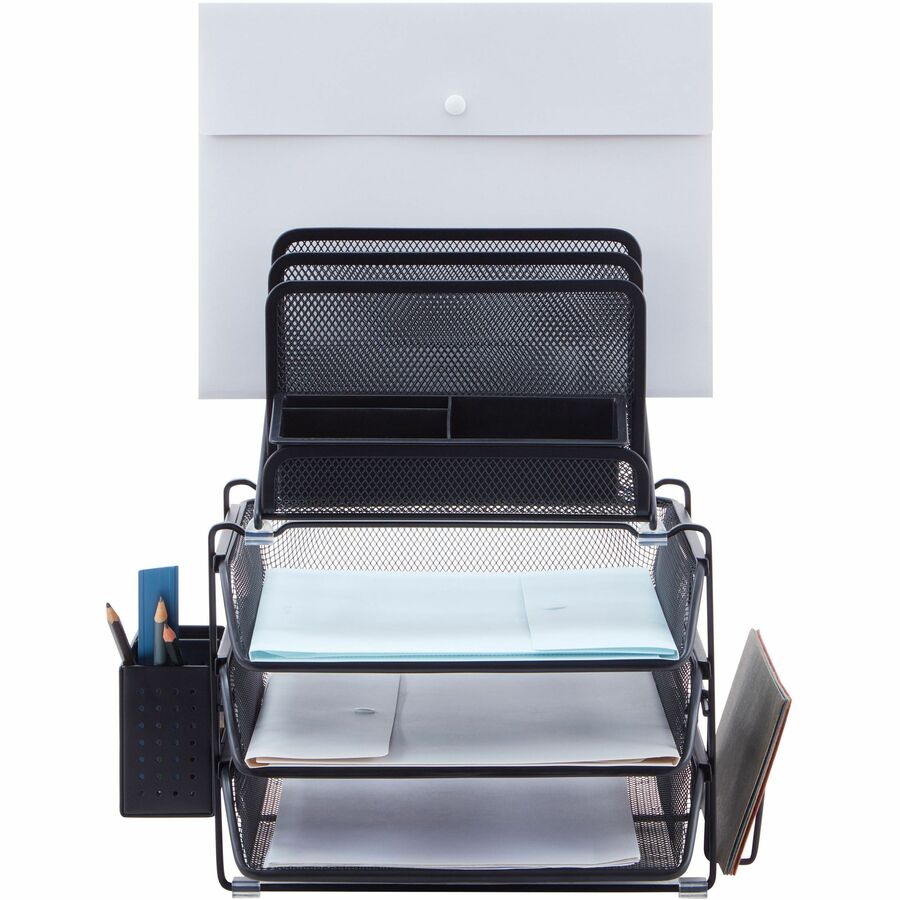 Lorell Divided 4-tier Desktop Organizer - 95251