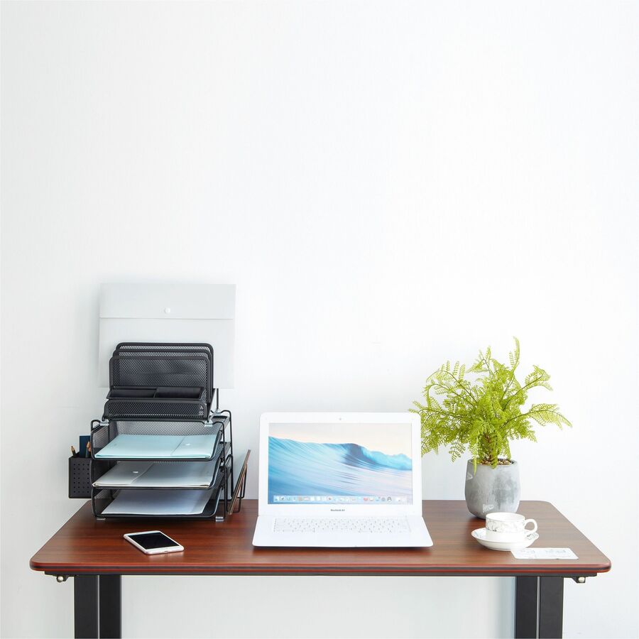 Lorell Divided 4-tier Desktop Organizer - 95251