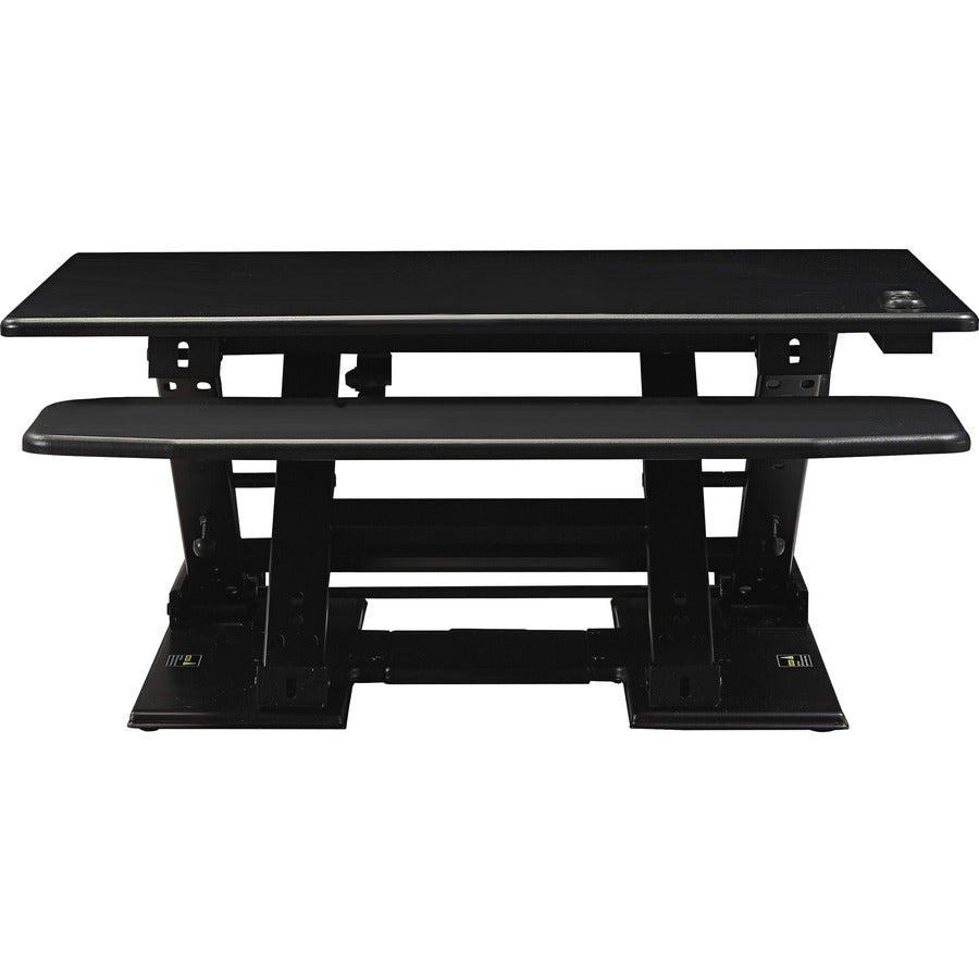 Lorell Electric Desk Riser with Keyboard Tray - 99552
