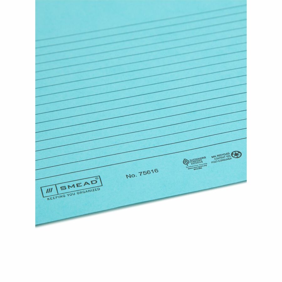 Smead Straight Tab Cut Letter Recycled File Jacket - 75616