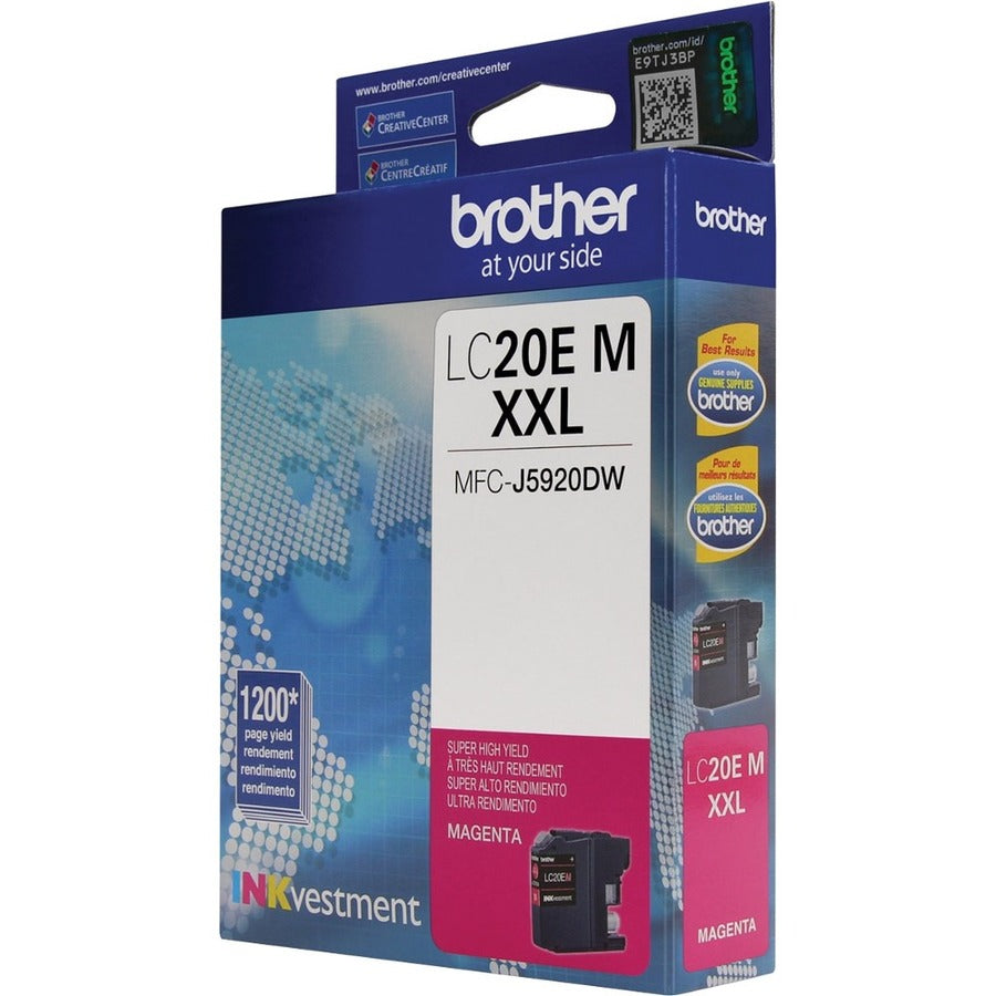 Brother INKvestment LC20EMS Original Super High (XXL Series) Yield Inkjet Ink Cartridge - Magenta - 1 Each - LC20EMS