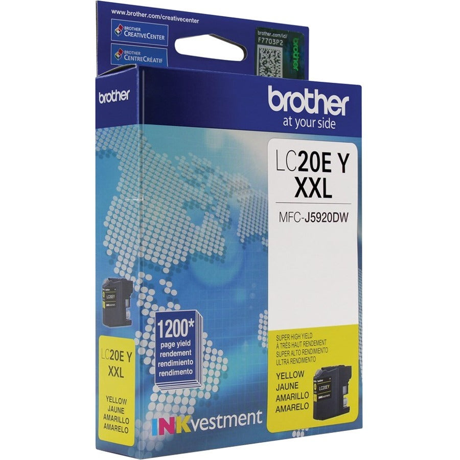 Brother INKvestment LC20EYS Original Super High (XXL Series) Yield Inkjet Ink Cartridge - Yellow - 1 Each - LC20EYS