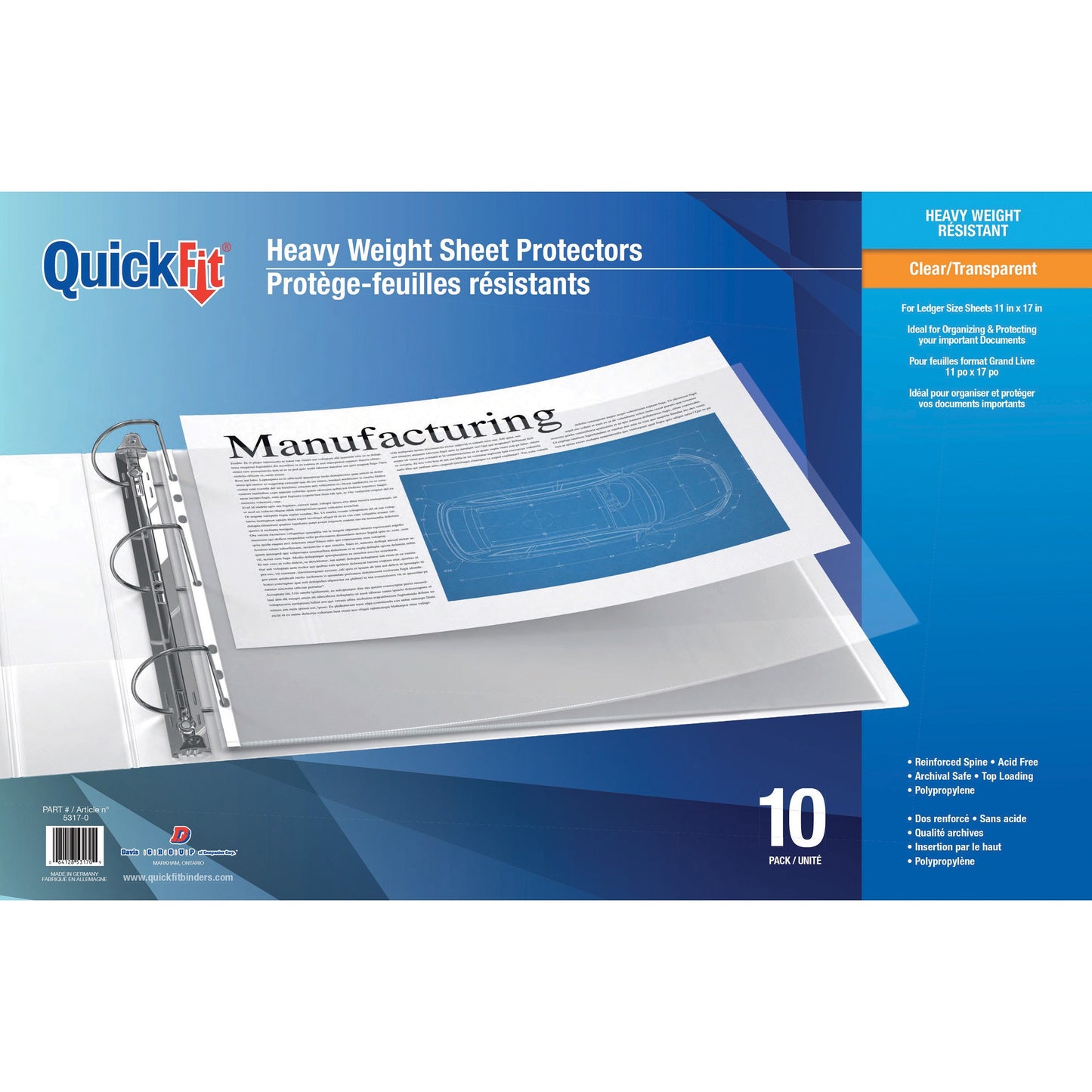 QuickFit 53170 Sheet Protector