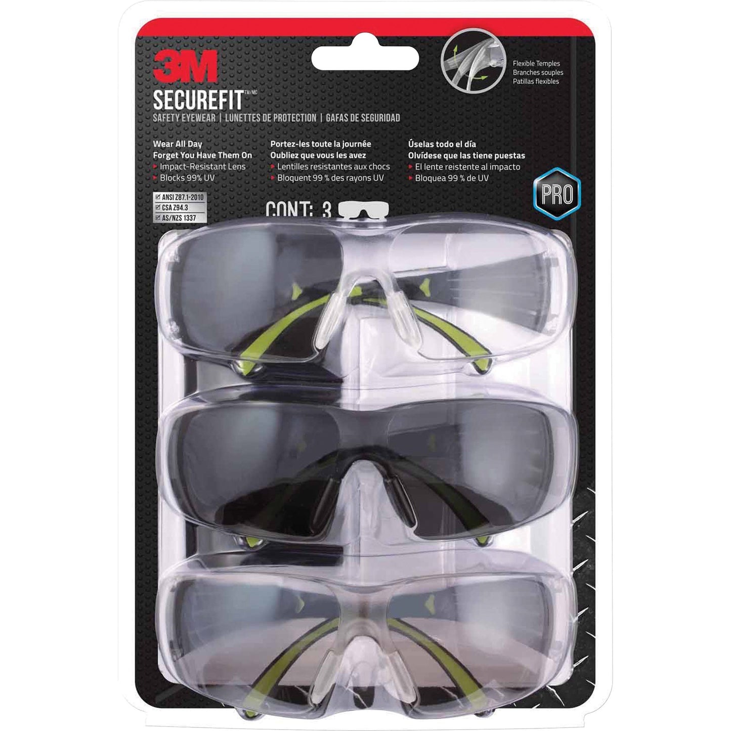 3M SecureFit Safety Eyewear