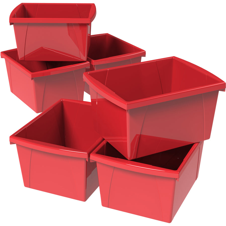 Storex Teal 4 Gallon Storage Bin - 61452U06C