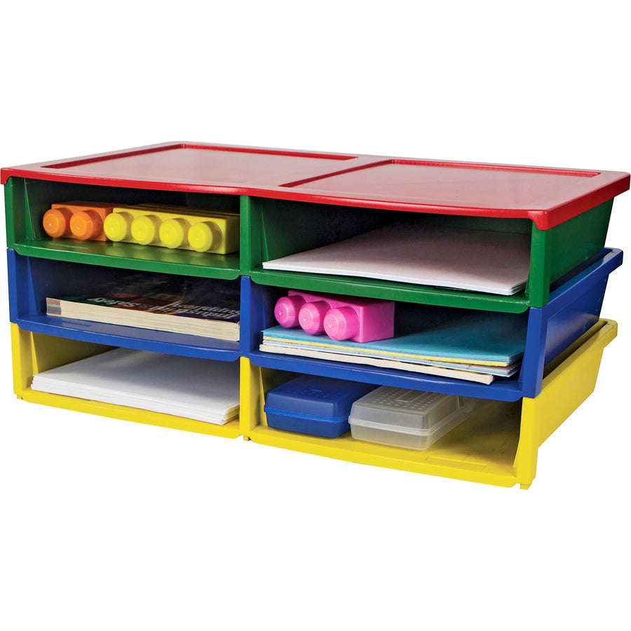 Storex 6-compartment Litreature Sorter - 61656B01C