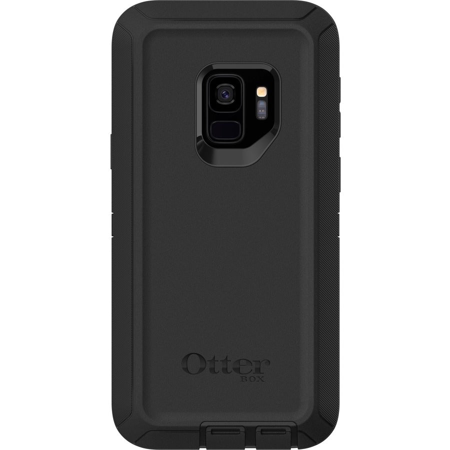 OtterBox Defender Rugged Carrying Case (Holster) Samsung Galaxy S9 Smartphone - Black - 77-57814