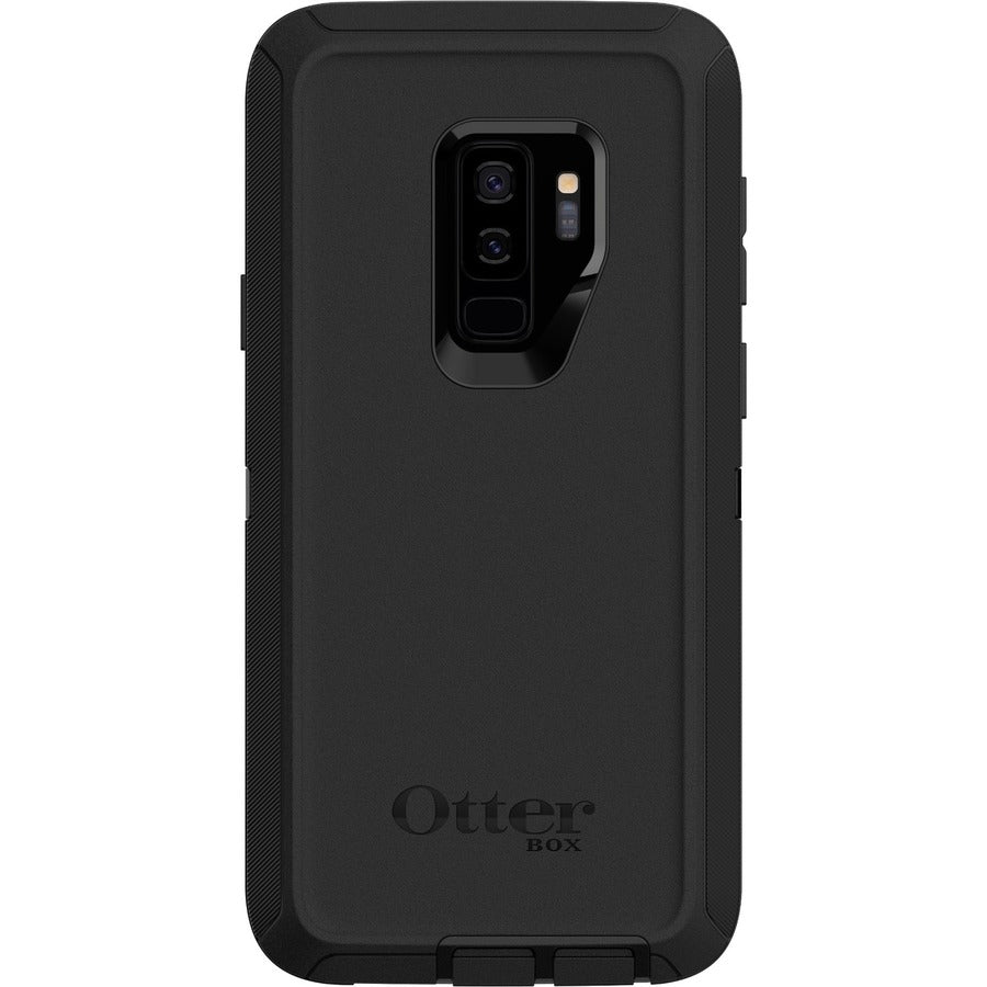 OtterBox Defender Rugged Carrying Case (Holster) Samsung Galaxy S9+ Smartphone - Black - 77-57992