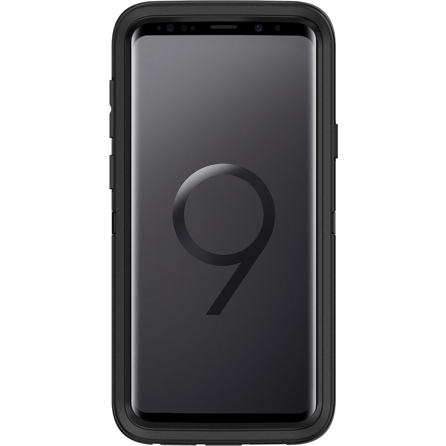 OtterBox Defender Rugged Carrying Case (Holster) Samsung Galaxy S9+ Smartphone - Black - 77-57992