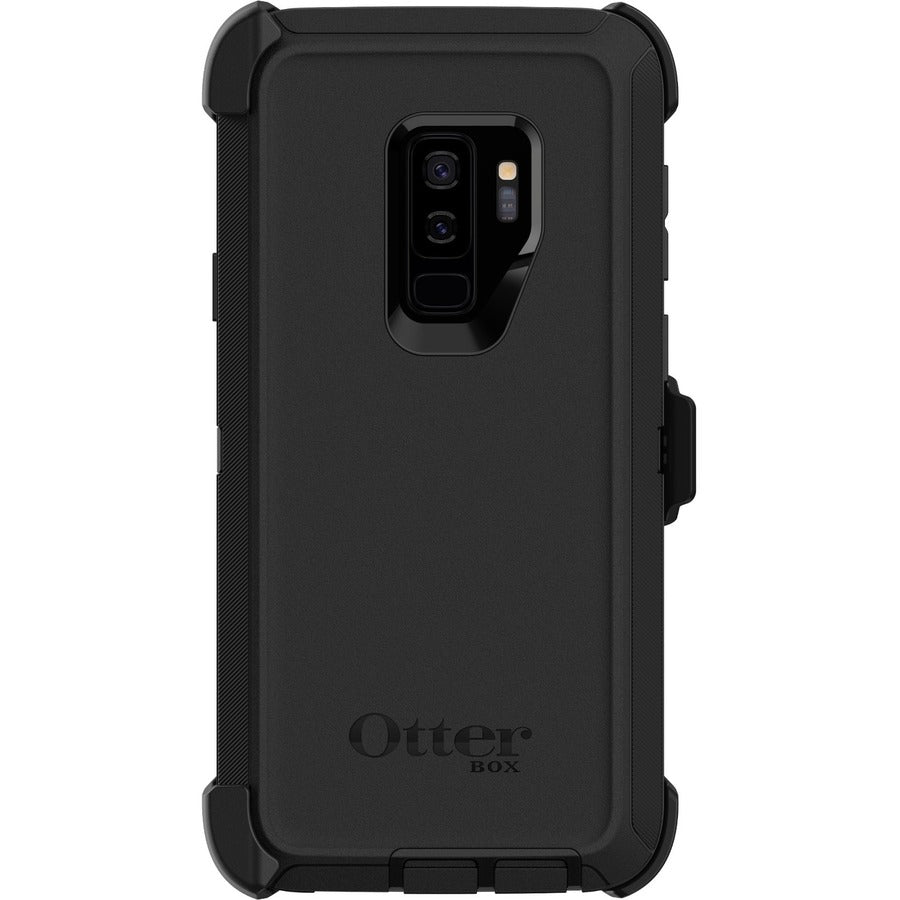 OtterBox Defender Rugged Carrying Case (Holster) Samsung Galaxy S9+ Smartphone - Black - 77-57992